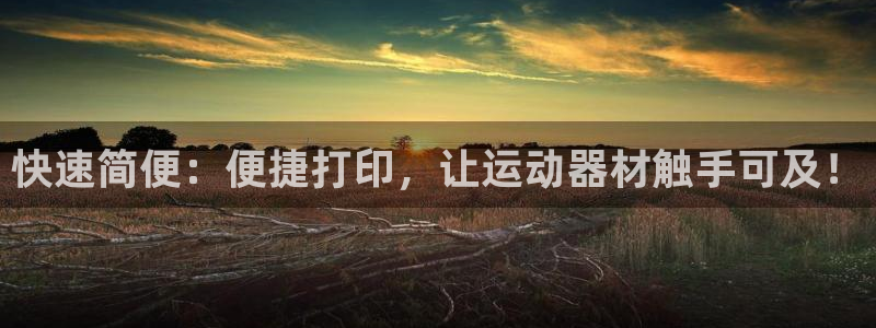 意昂4集团官网网址：快速简便：便捷打印，让运动器材触手可及！